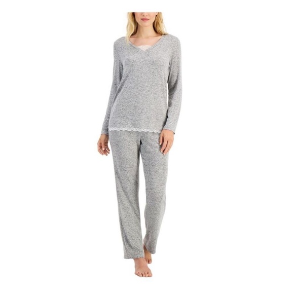 CHARTER CLUB Intimates Gray Pocketed Pajamas Size XXL - Picture 1 of 10